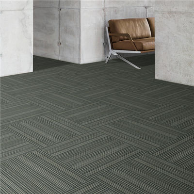 50x50cm PP Schleife Pile Teppichfliese für Büro Hotel Zuhause Schlafzimmer Fußböden im Streifenmuster