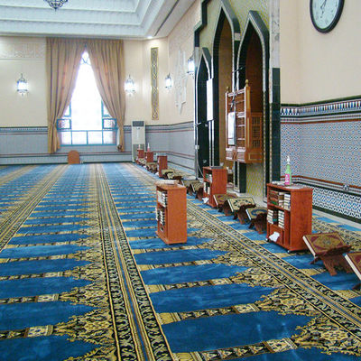 Custom Weich Axminster Wolle Nylon Moschee Teppich für Tagungsraum Hotel Wohnen feuerfest