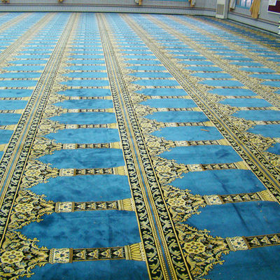 Weicher Axminster Wolle Nylon Teppich für Moschee Gebet Meeting Room Custom Bodenbelag
