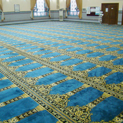 Weicher Axminster Wolle Nylon Teppich für Moschee Gebet Meeting Room Custom Bodenbelag