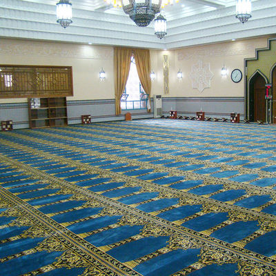Rechteckige Form Flauschiger Teppich Custom Moschee Teppich Für Wohnzimmer Mittlere Stapelhöhe