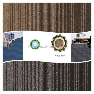 6 Farben Maschine Tufted Loop Pile Nylon Schalldichtem Teppichfliese mit abstraktem Muster