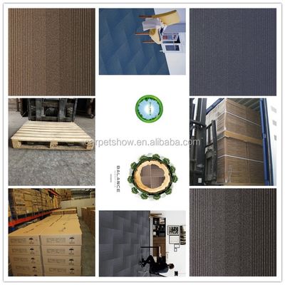 6 Farben Maschine Tufted Loop Pile Nylon Schalldichtem Teppichfliese mit abstraktem Muster