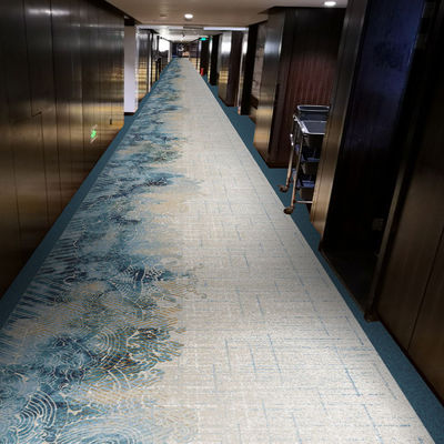 Axminster Wolle Nylon Maschinengefertigte Wand Wand Teppich Custom Muster für Hotelzimmer in Hotels