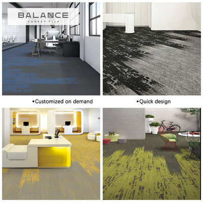 Gewerbliche Büroräume Nylon moderner Stil PVC 25*100 Teppichfliesen mit modernem Design
