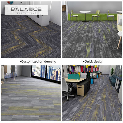 Moderne gestreifte Design-Büroteppichte mit PVC-Hintergrund und 100% Resilya-Nylon