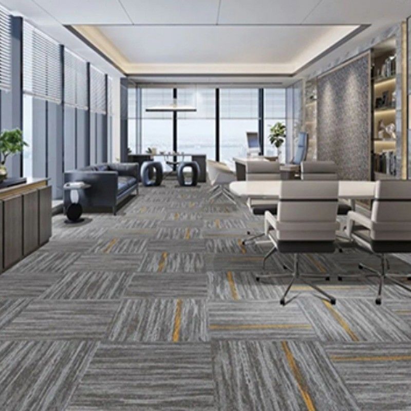 2024 50x50 Quadrat PVC und Asphalt Rücken Handels PP Nylon Büro Fußboden Teppichfliesen