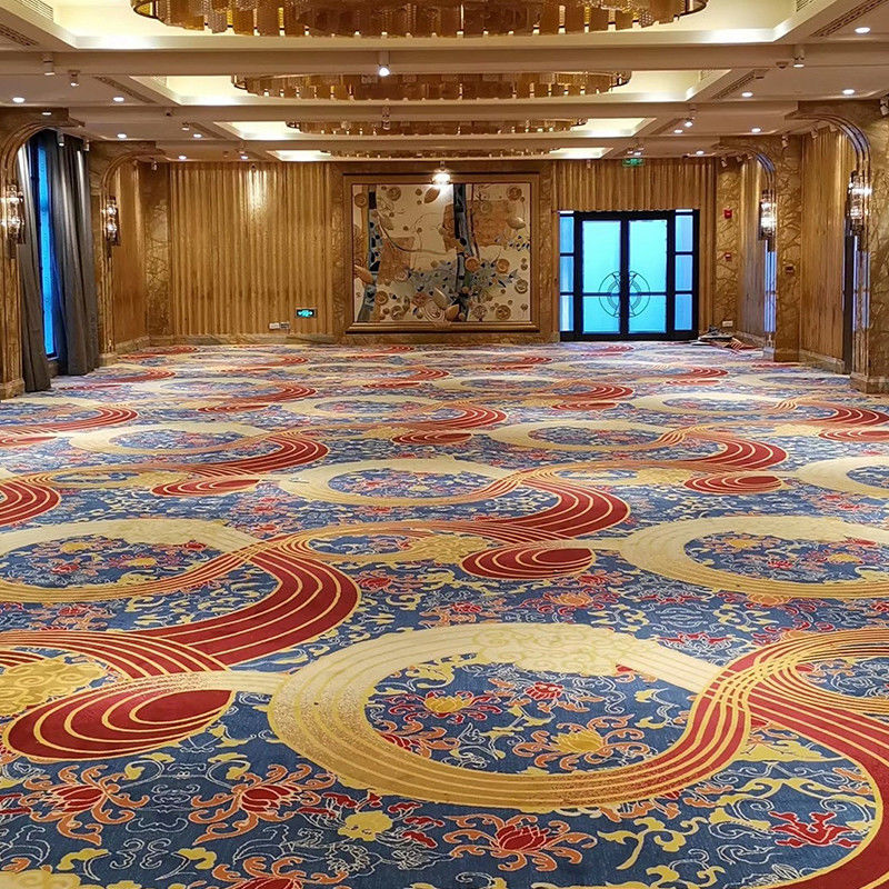 Luxus-Hotel Schlafzimmer Fußboden Teppich und Teppich Unterkunft Widerstandsfähiger Stapel Gewicht 1000-2606g/m2