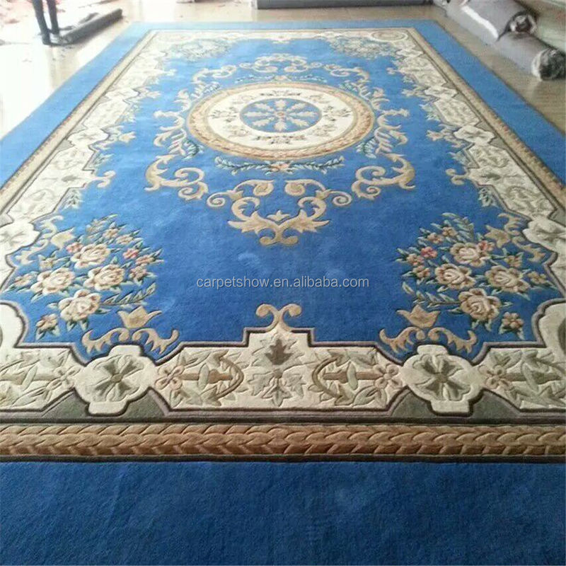 Rechteckiger Blumenmuster Teppich 100% Wolle Acryl Tufted Cut Pile 10mm Dicke für Badezimmer Gebet