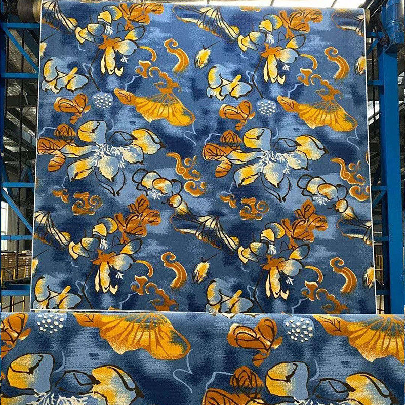 Rechteckiges Blumendesign Tufted Wool PP Material Nylon gedruckter Teppich für Lobbybereich