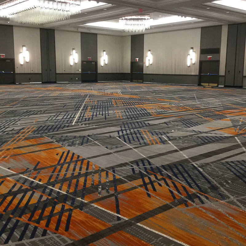 Medium-Pile Nylon-gedruckte Hotelteppiche für maßgeschneiderte Korridore und Wand-zu-Wand-Böden