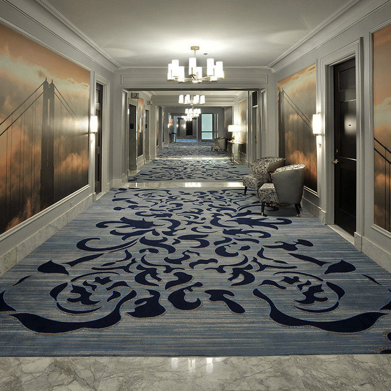 Hotelteppich Wand-zu-Wand-Broadloom-Design für feuerdichte Flurböden