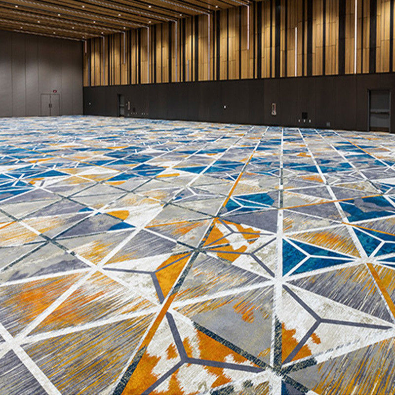 Gewerbezimmer Luxus-Wolle-Fußbodenteppich für Hotels Kino-Theater-Design Custom-Muster