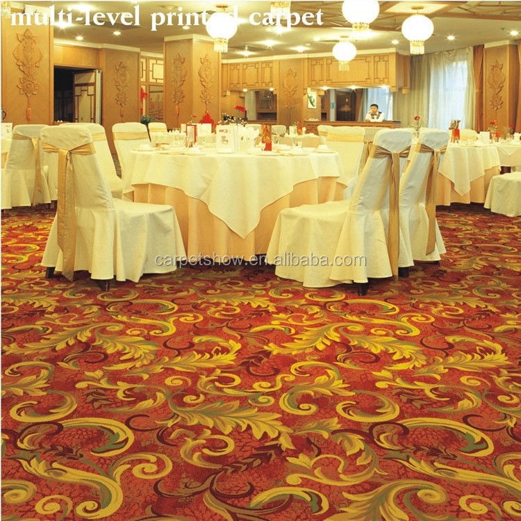 Customized Farbe 100% Nylon Druck Teppich für Hotels Bankettsäle Schlafzimmer Außen Dekorativ PVC