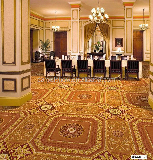 Hotel Wand-zu-Wand-Dekoration Modernes Design Hochqualitätsteppich mit Jacquard-Stil