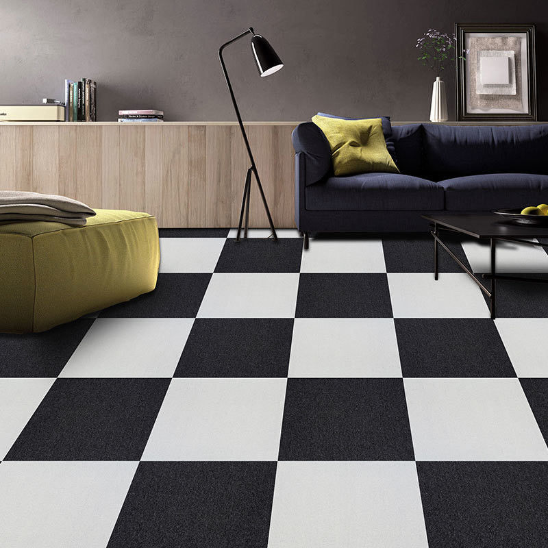 Abstract Peking Silberstein Akustik Schwarz-Weiß Teppich Fliesen Gewebter Schnitt Pfahl Quadrat Teppich Schlafzimmer Außentür Golf Gebet PP Material
