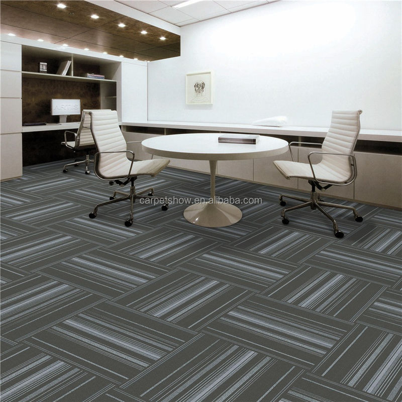 500mm*500mm PP Modular Carpet Tile PVC Backing Machine Made Teppich für das Schlafzimmer
