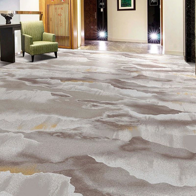 End Esszimmer Hotelzimmer Teppich Broadloom Nylon gedruckt lila Moquette 4m 13,12ft