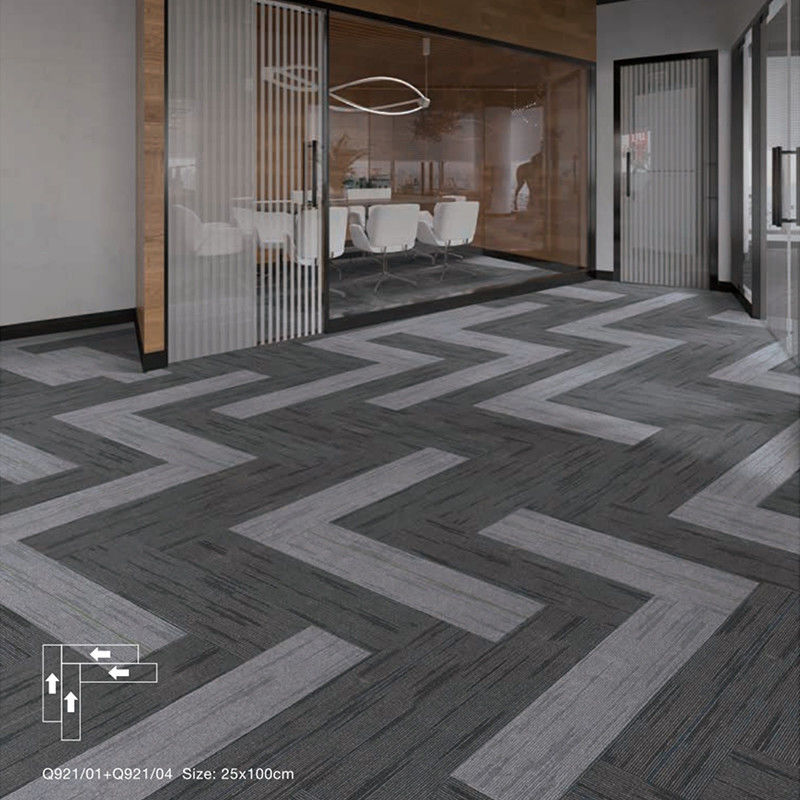 50x50cm mittlerer Stapel abstraktes Muster benutzerdefinierte Teppichfliese für modernes Home Office Design