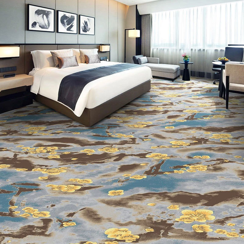 Custom Pattern 100% Nylon-Druckteppich für Hotels Wohnzimmer Eingänge Flure Innenraum