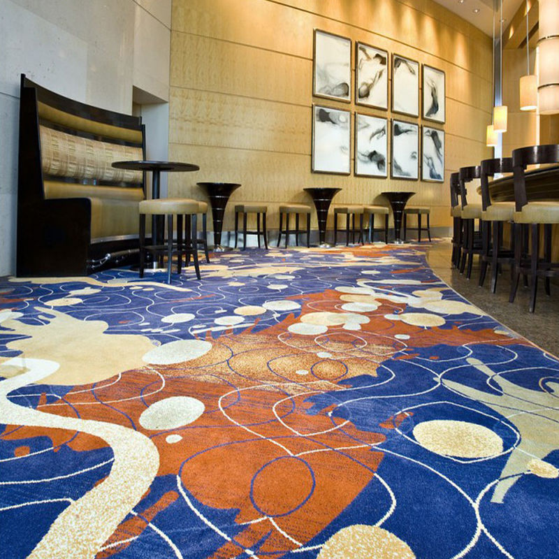 Rechteckige Moderne Lobbyteppiche für 5 Sterne Hotel Ballräume Moquette Wand zu Wandteppich
