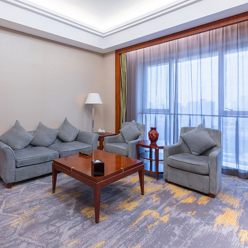 Tufted Luxus Moderne Wand-zu-Wand-Teppich für Hotelzimmer feuerdicht gedruckte Salon-Teppich