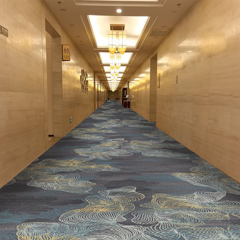 Axminster Wolle Nylon Maschinengefertigte Wand Wand Teppich Custom Muster für Hotelzimmer in Hotels
